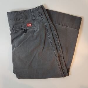The North Face Capri Pants 100% Cotton Women's Sz 8 Regular Gray NICE!